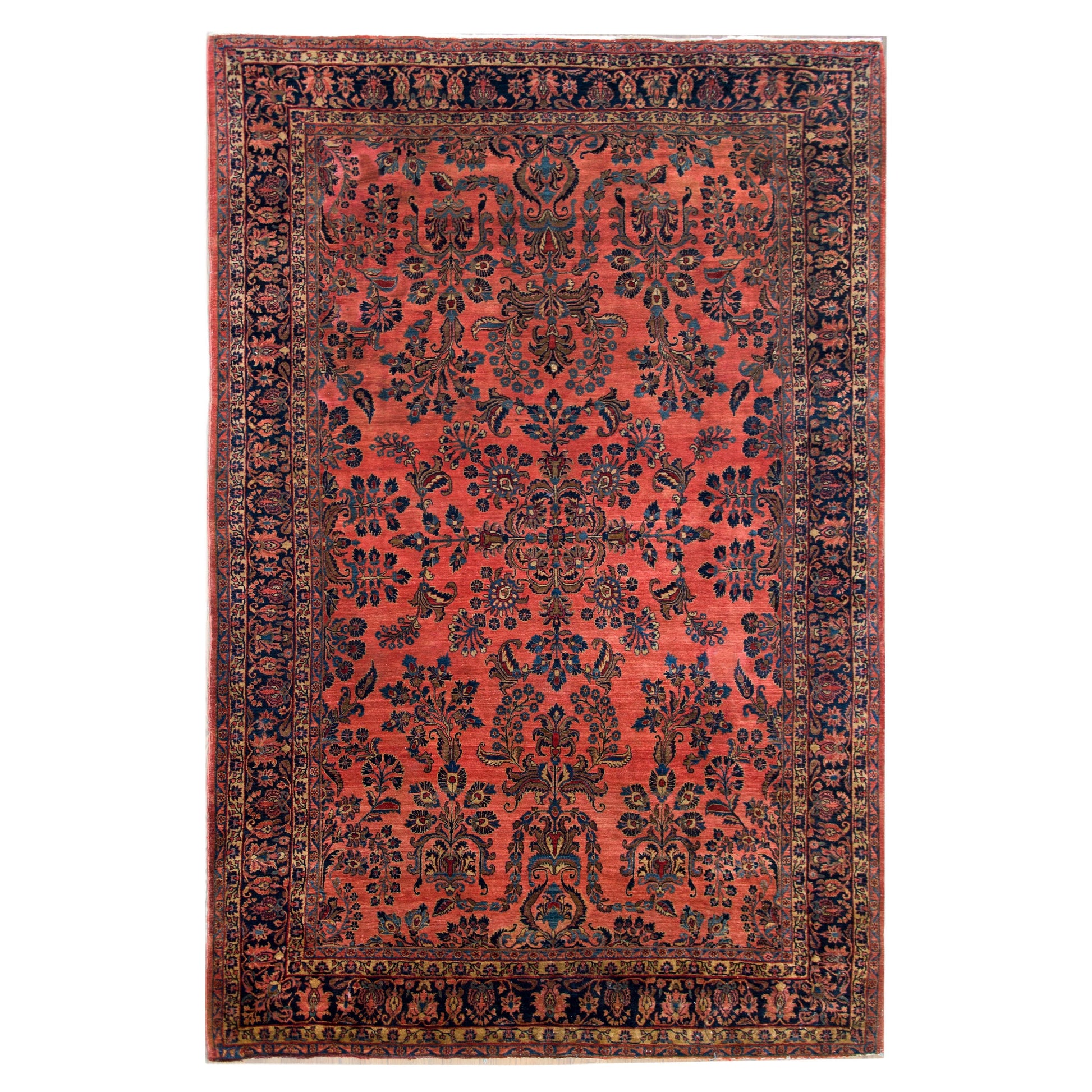 Early 20th Century Persian Sarouk Mohajeran Rug For Sale