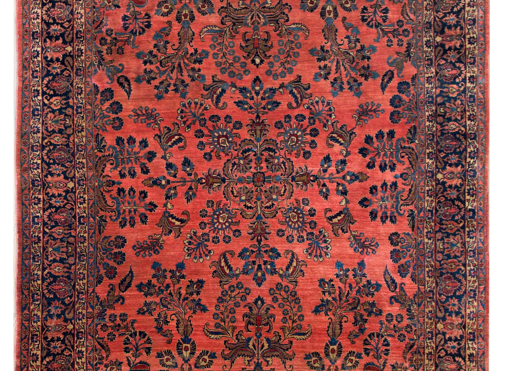 Early 20th Century Persian Sarouk Mohajeran Rug For Sale