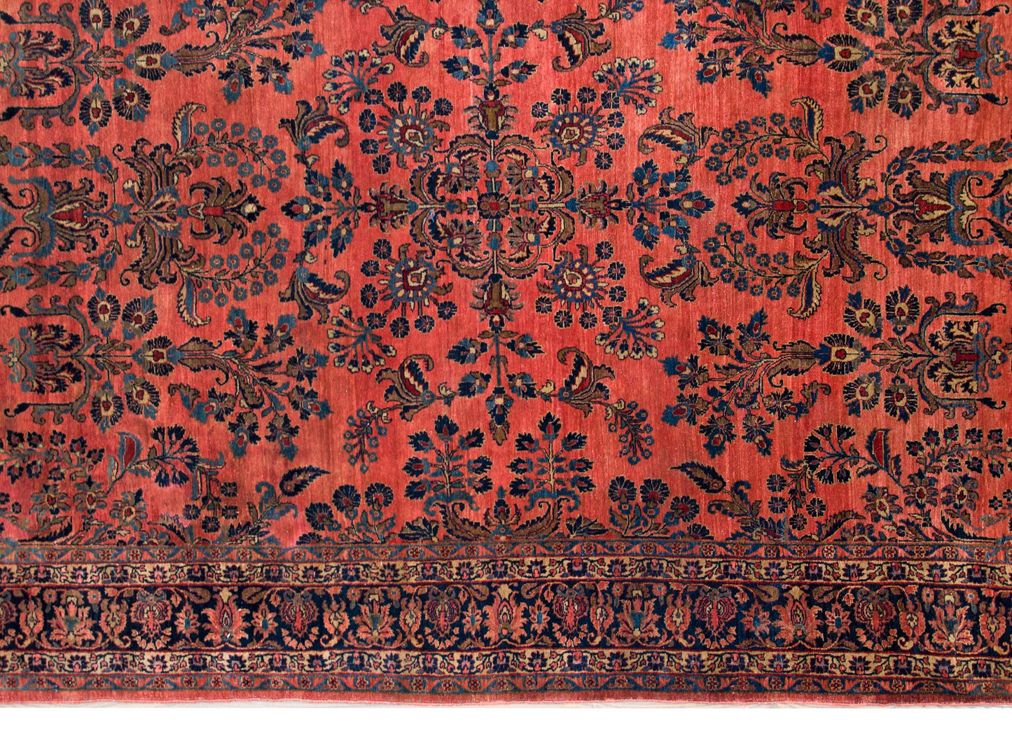 Early 20th Century Persian Sarouk Mohajeran Rug For Sale