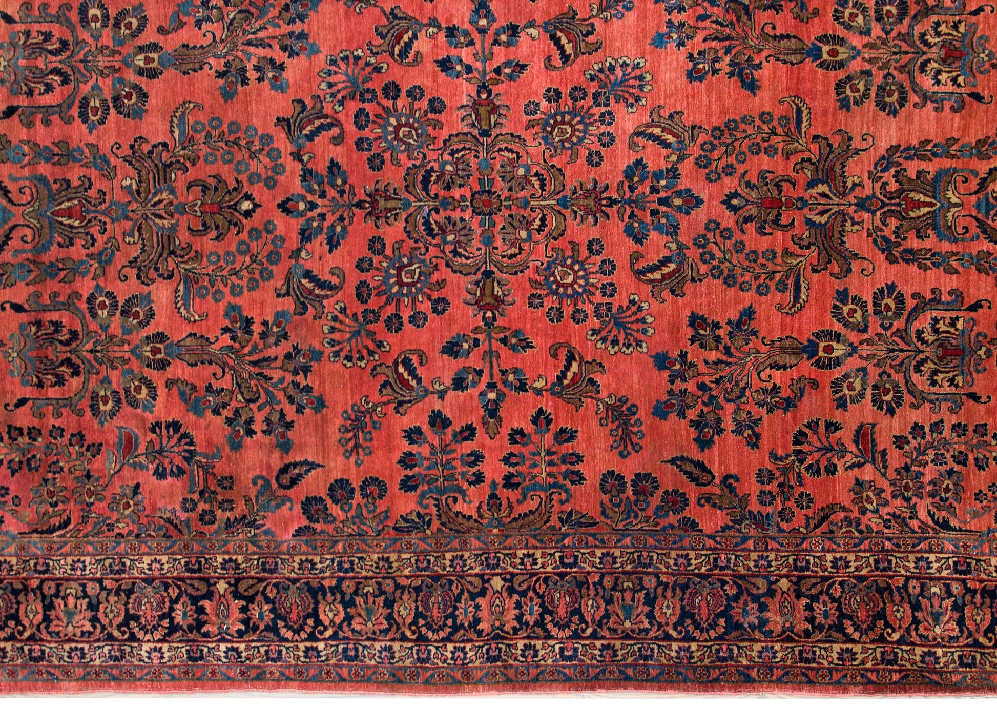 Early 20th Century Persian Sarouk Mohajeran Rug For Sale