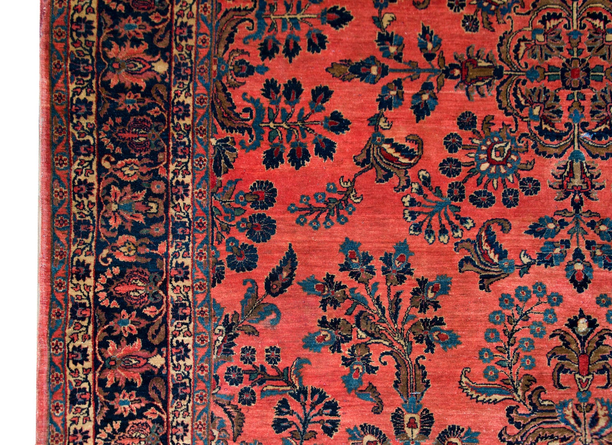 Early 20th Century Persian Sarouk Mohajeran Rug For Sale