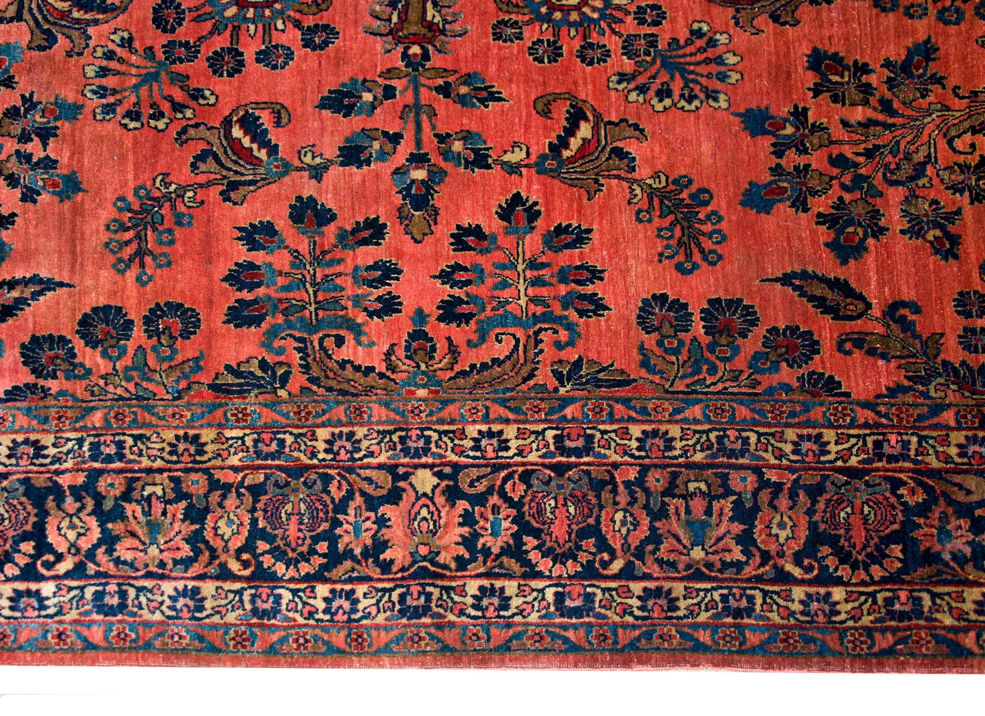 Early 20th Century Persian Sarouk Mohajeran Rug For Sale