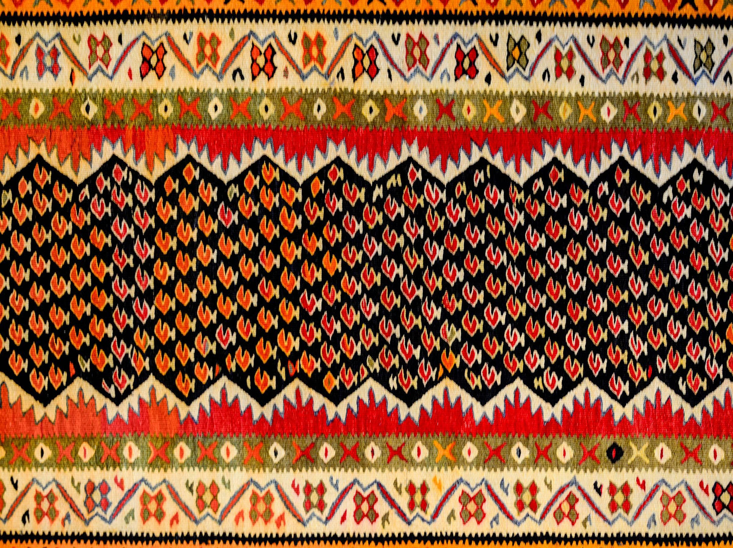 Mid-20th Century Kurdish Kilim Runner For Sale