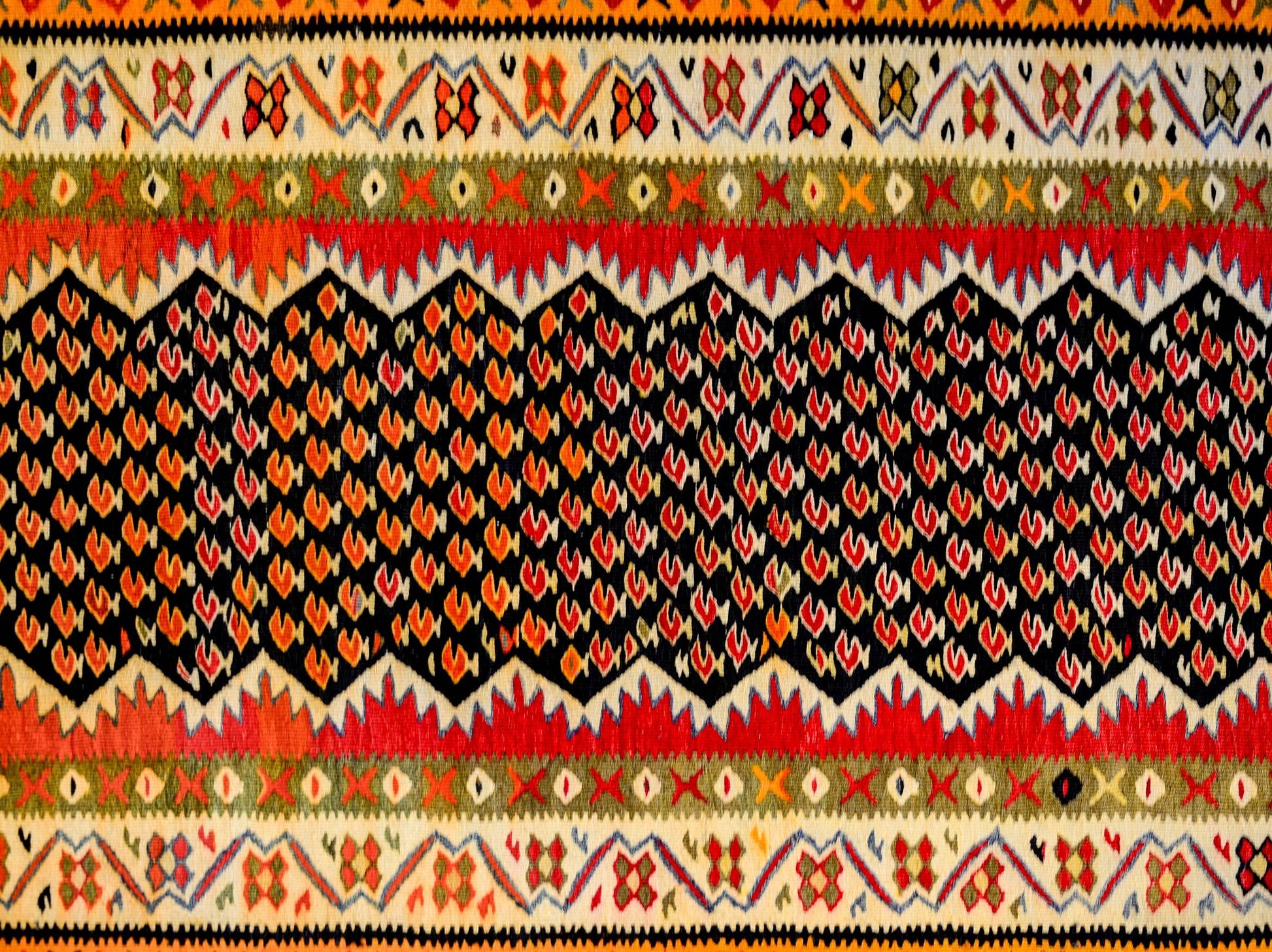 Mid-20th Century Kurdish Kilim Runner For Sale