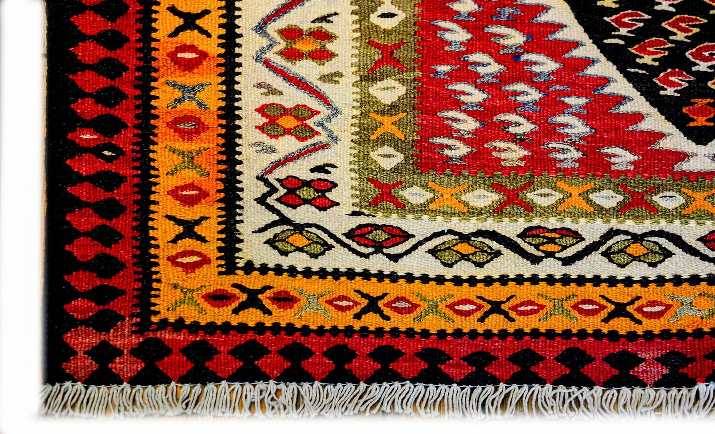 Mid-20th Century Kurdish Kilim Runner For Sale