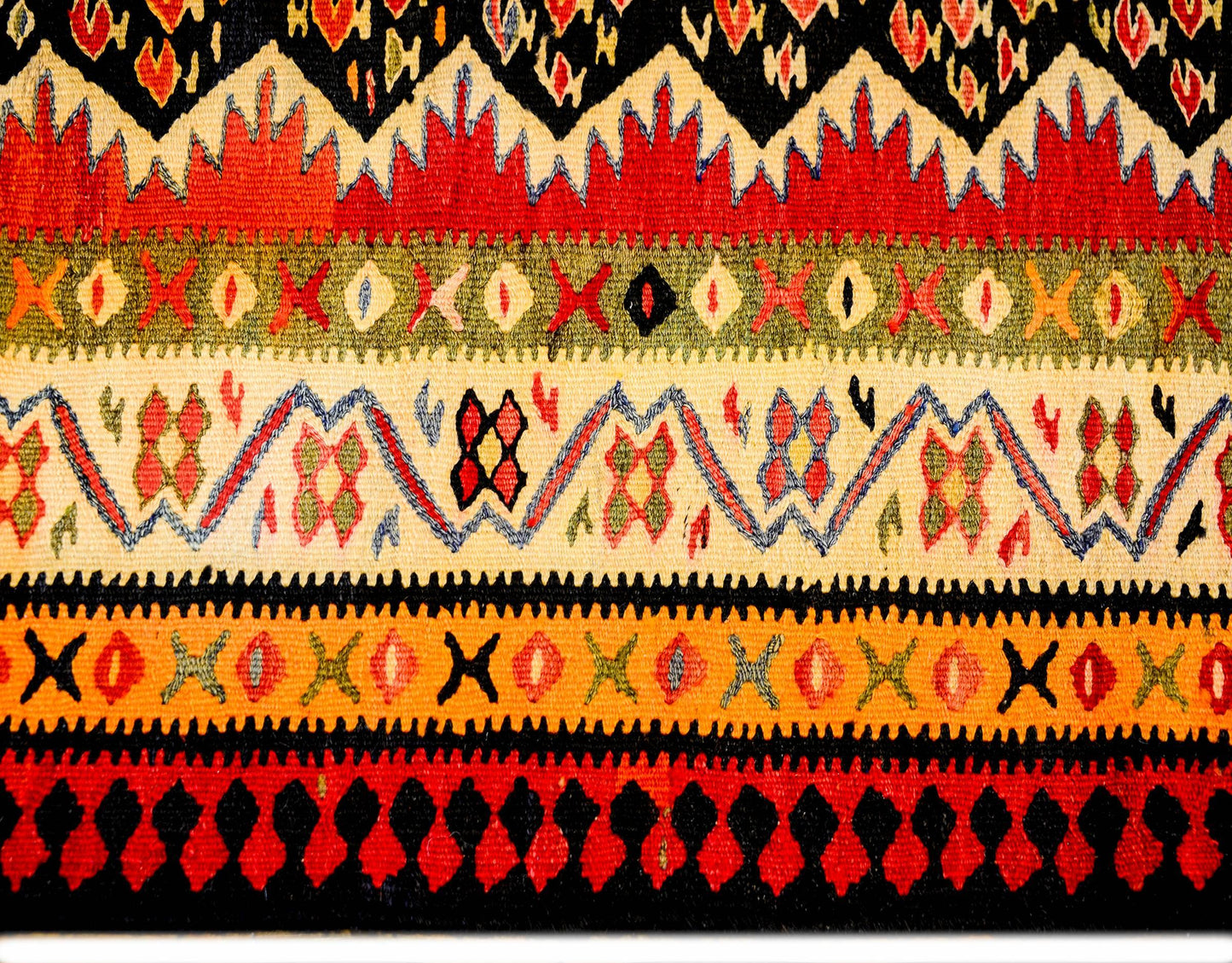 Mid-20th Century Kurdish Kilim Runner For Sale