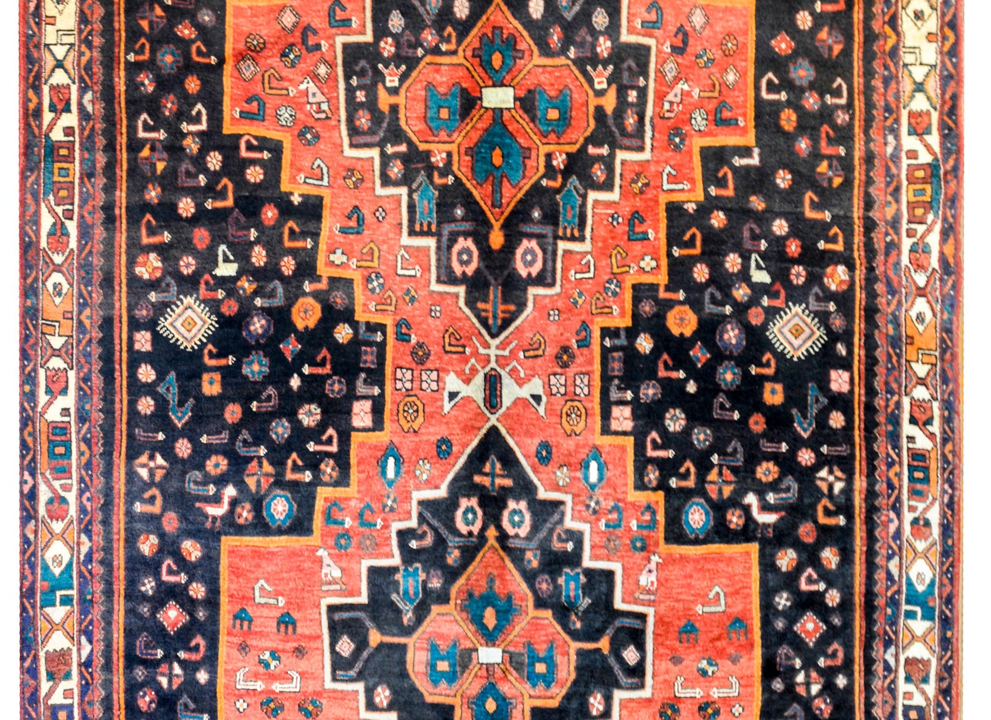 Beautiful Vintage Mazleghan Rug For Sale
