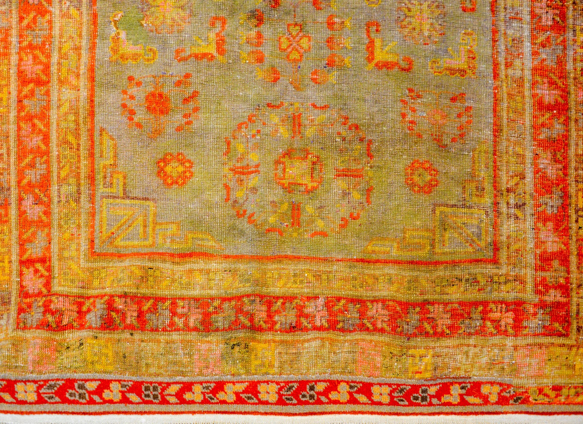 Early 20th Century Central Asian Samarghand Rug For Sale