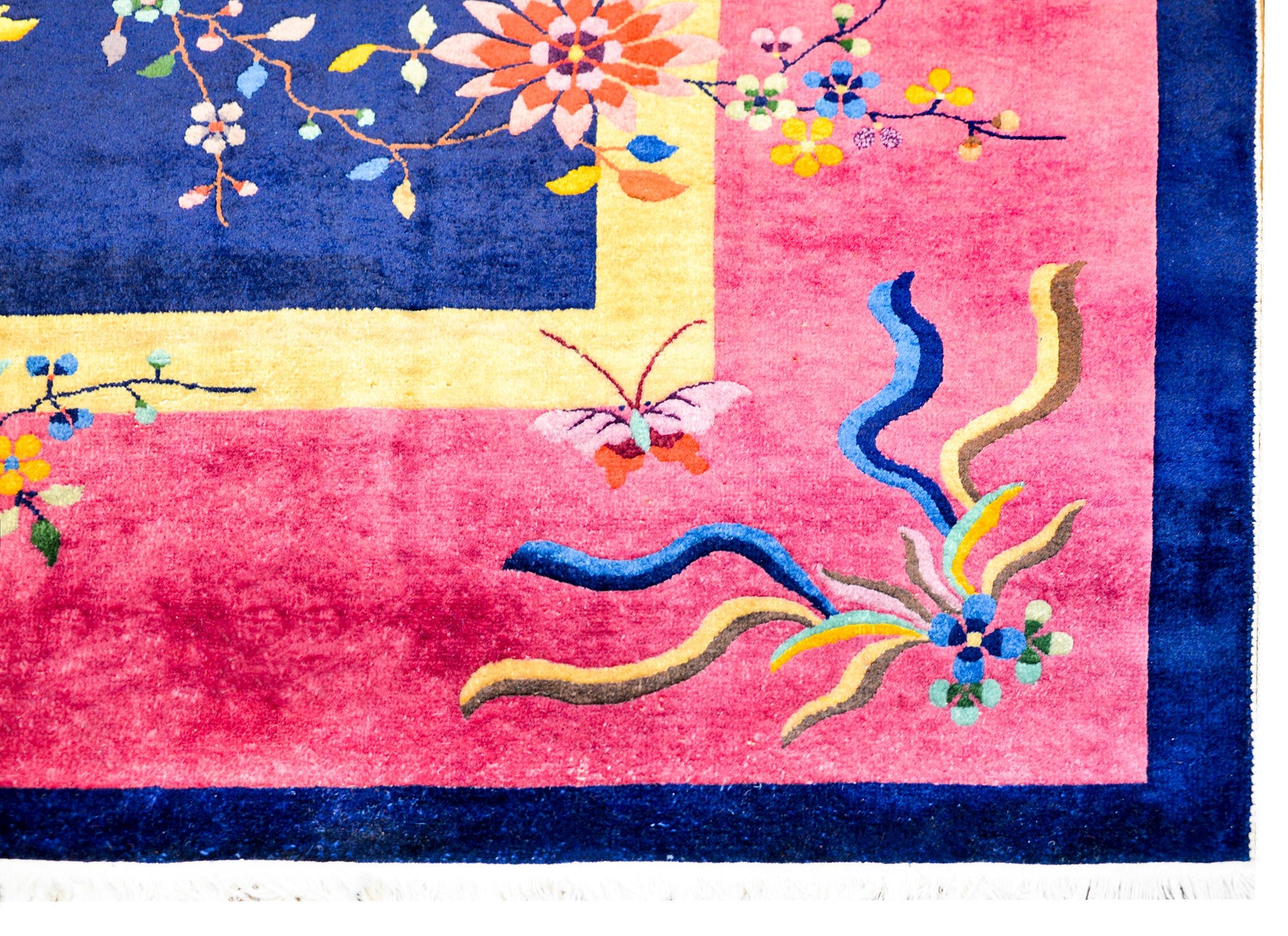 Bold Chinese Art Deco Rug For Sale