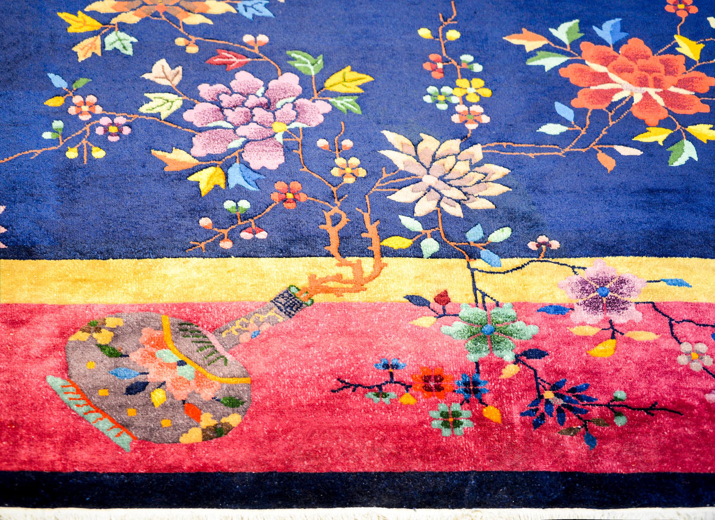 Bold Chinese Art Deco Rug For Sale