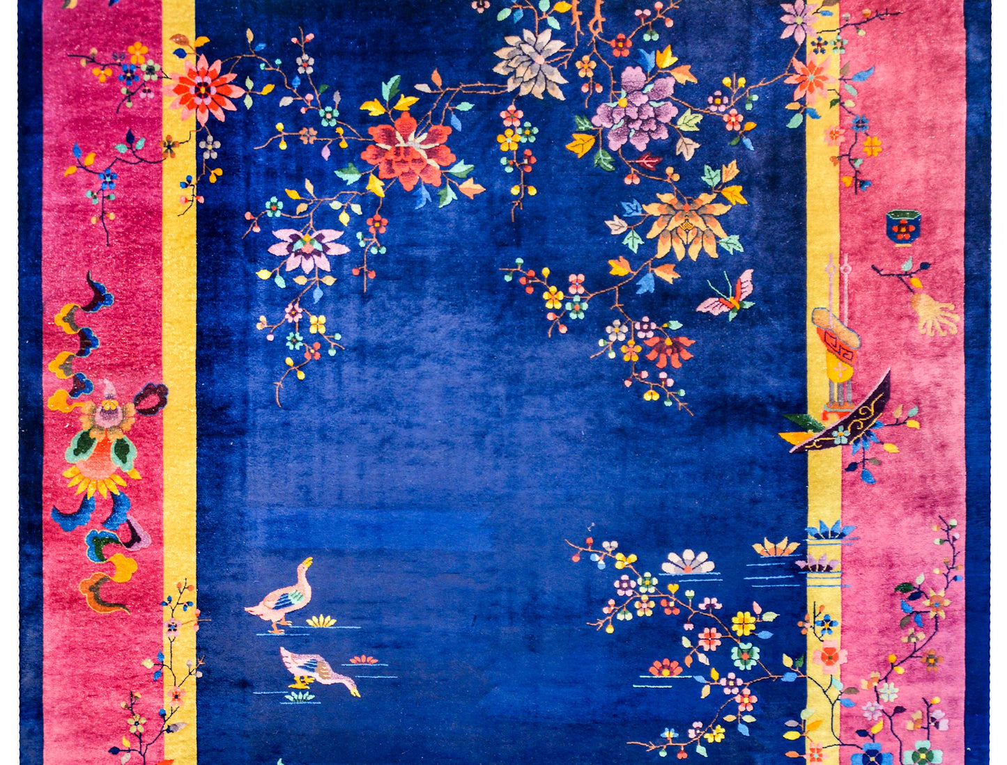 Bold Chinese Art Deco Rug For Sale