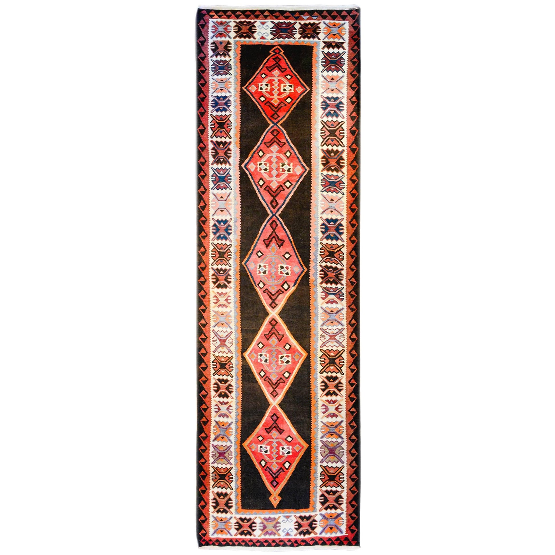  20th Century Veramin Kilim Runner For Sale