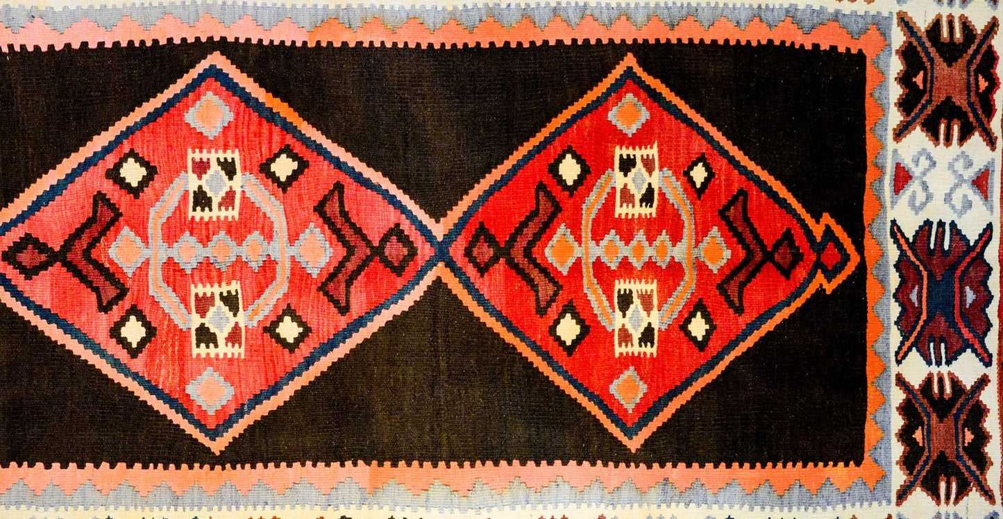  20th Century Veramin Kilim Runner For Sale