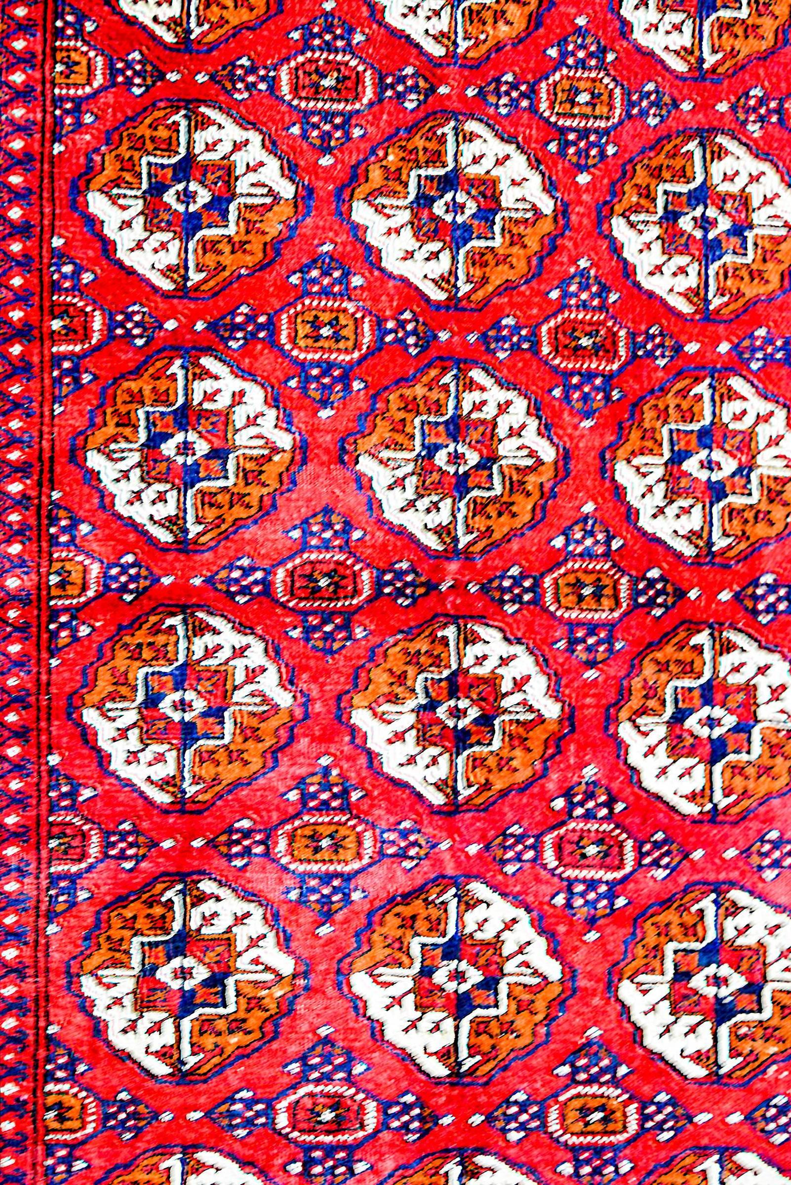 Silk Turkmen Rug For Sale
