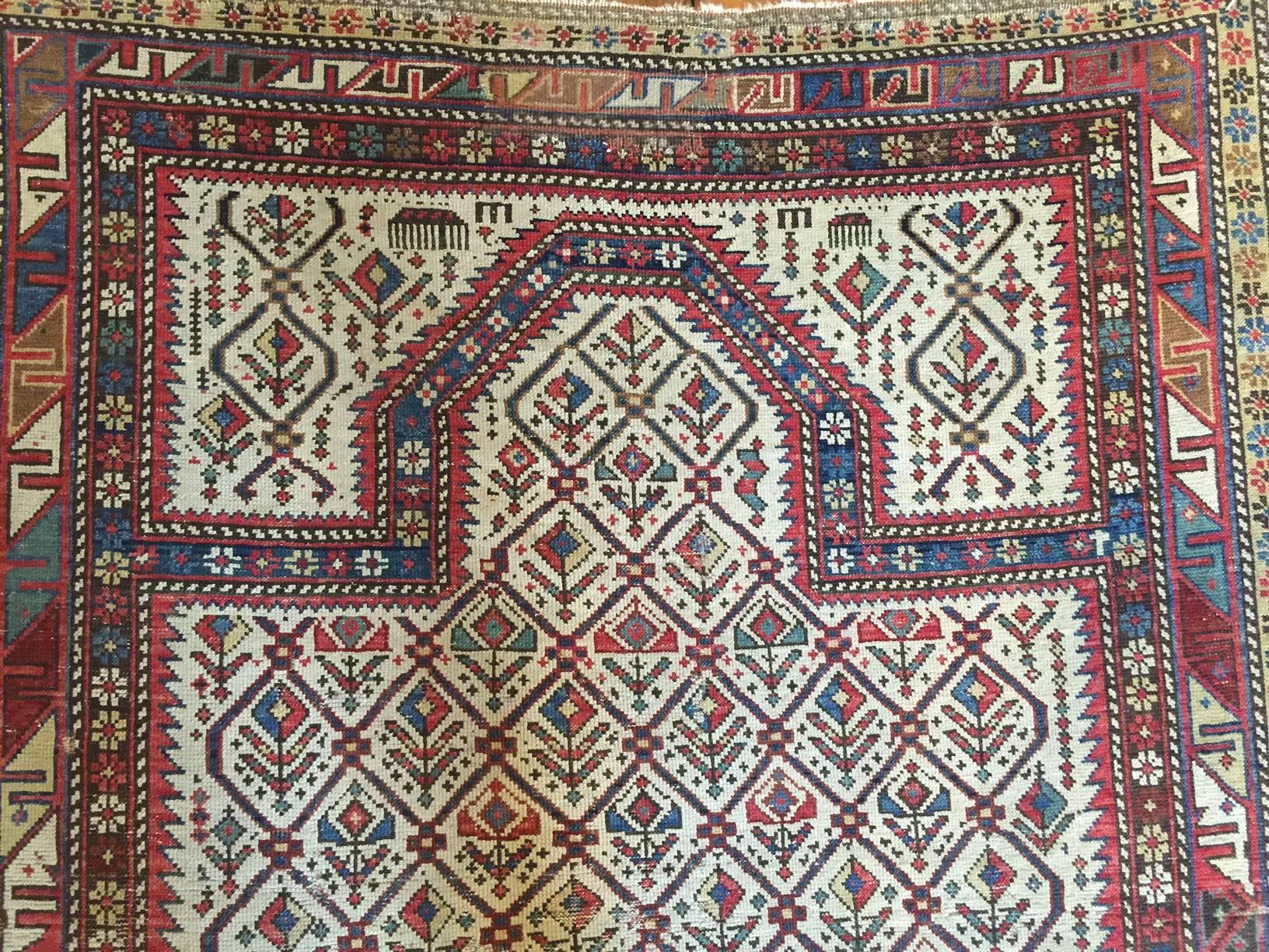 Wonderful 19th Century Prayer Rug For Sale