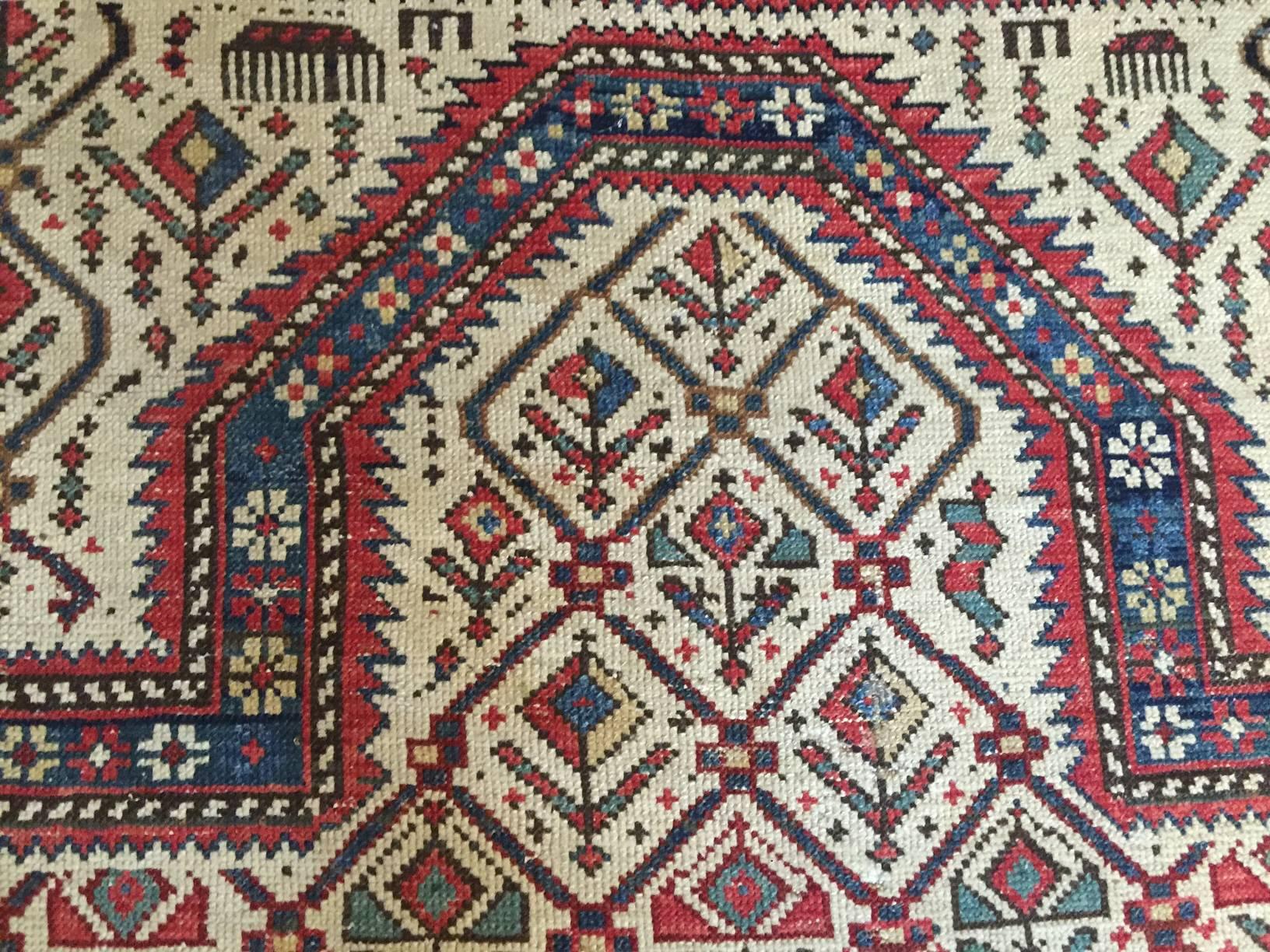 Wonderful 19th Century Prayer Rug For Sale