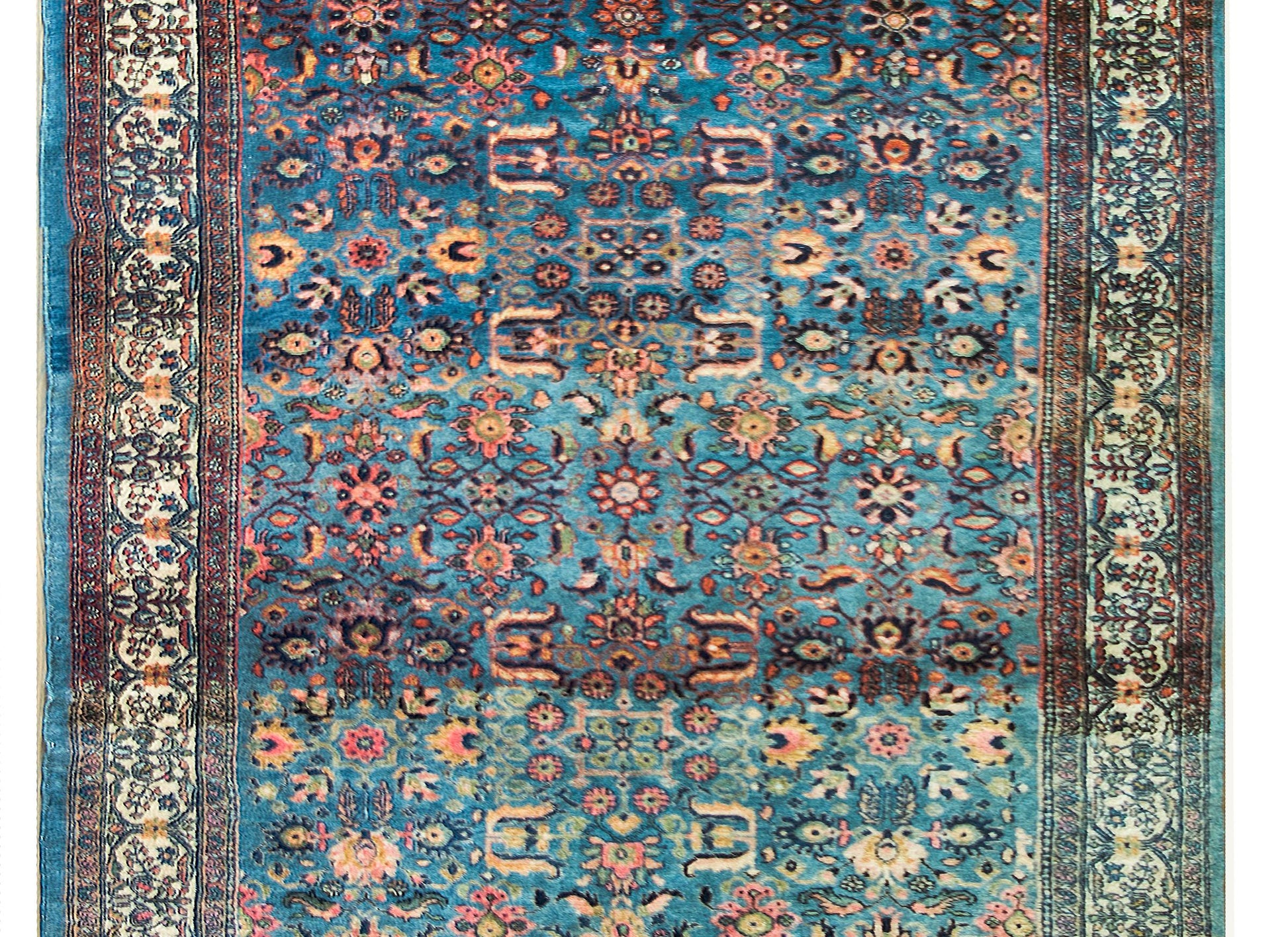 Early 20th Century Persian Bibikibad Rug For Sale