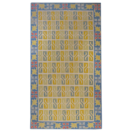 Wonderful Monumental Dhurrie Kilim Rug For Sale