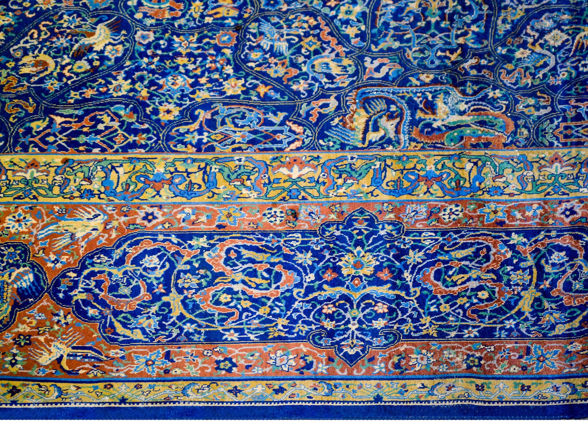 Mesmerizing Late 19th Century Agra Rug For Sale