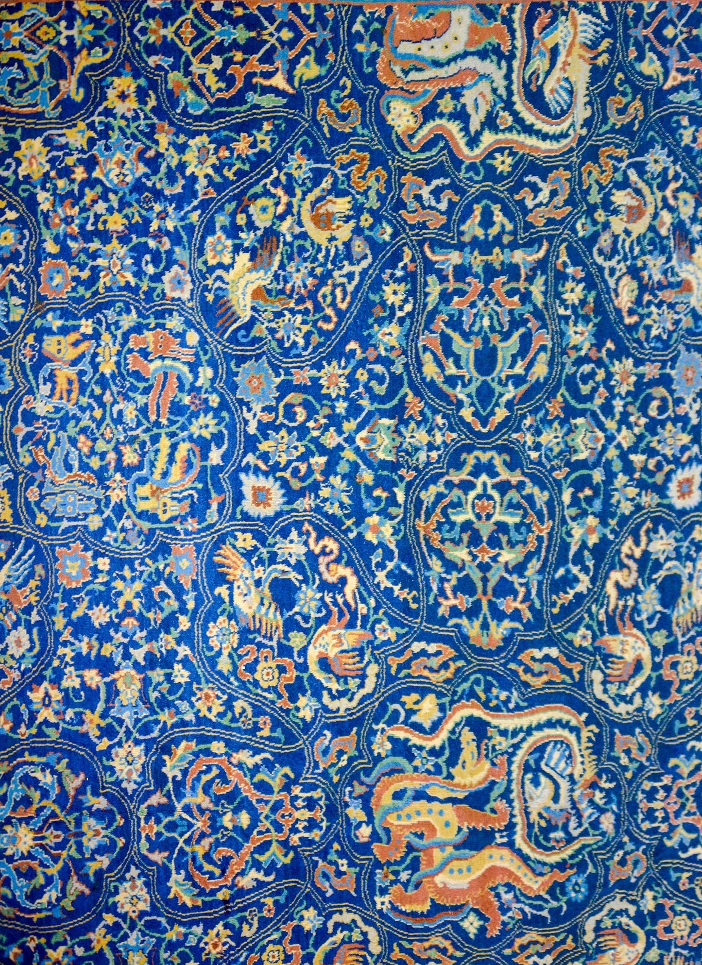 Mesmerizing Late 19th Century Agra Rug For Sale