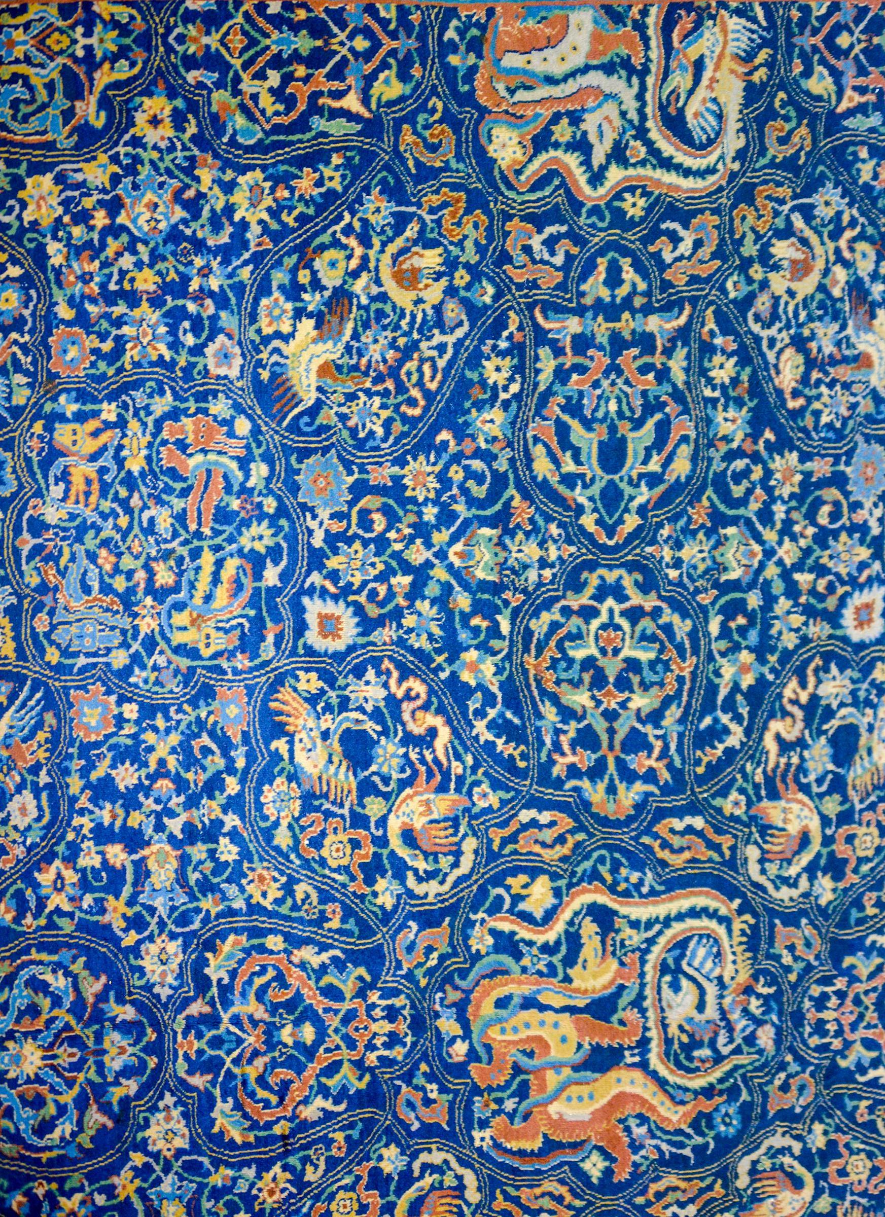 Mesmerizing Late 19th Century Agra Rug For Sale