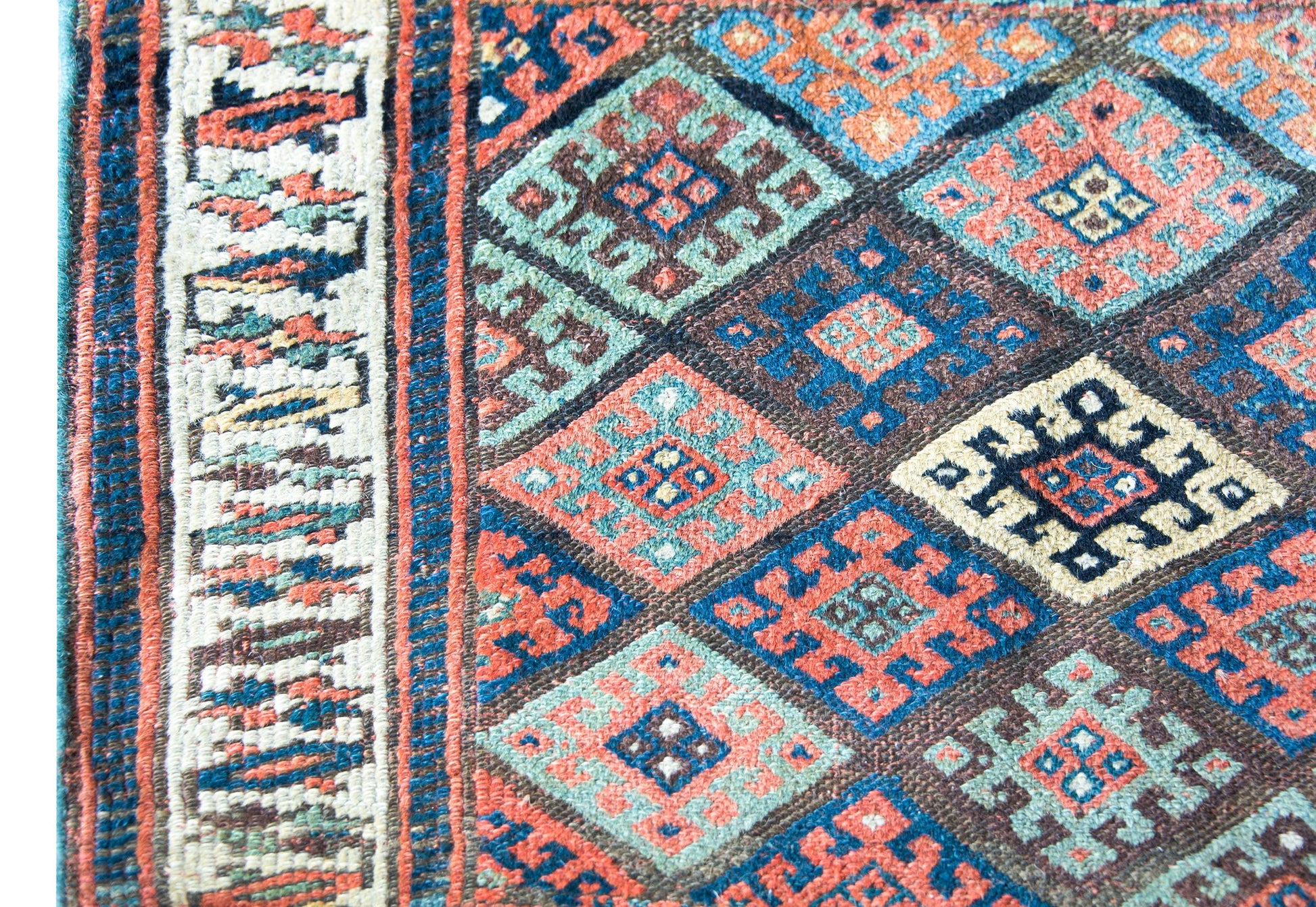 Early 20th Century Kurdish Jaffe Rug For Sale