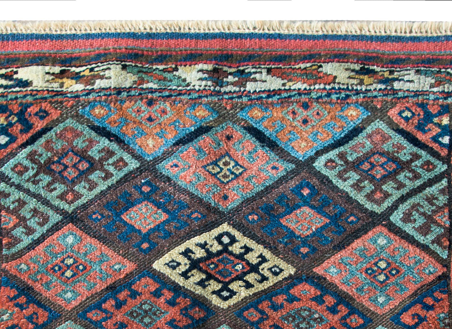 Early 20th Century Kurdish Jaffe Rug For Sale