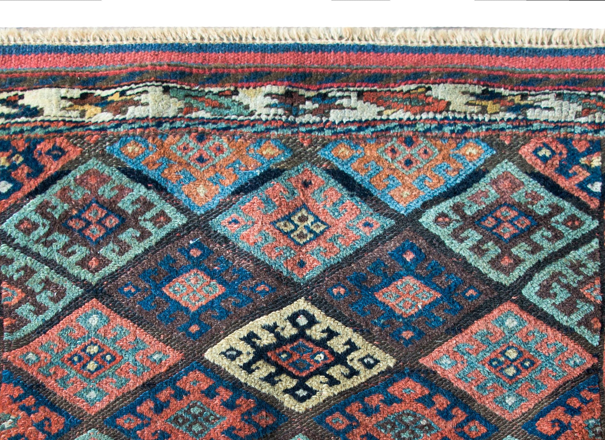 Early 20th Century Kurdish Jaffe Rug For Sale