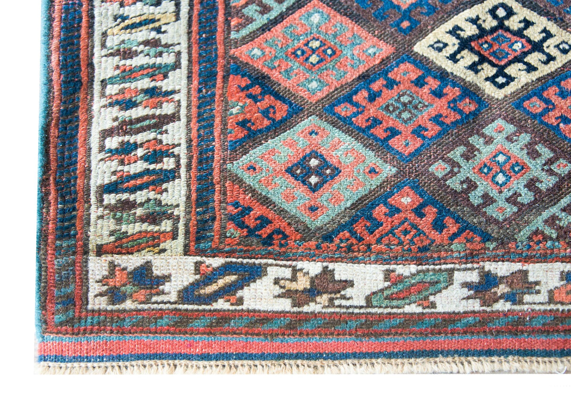 Early 20th Century Kurdish Jaffe Rug For Sale