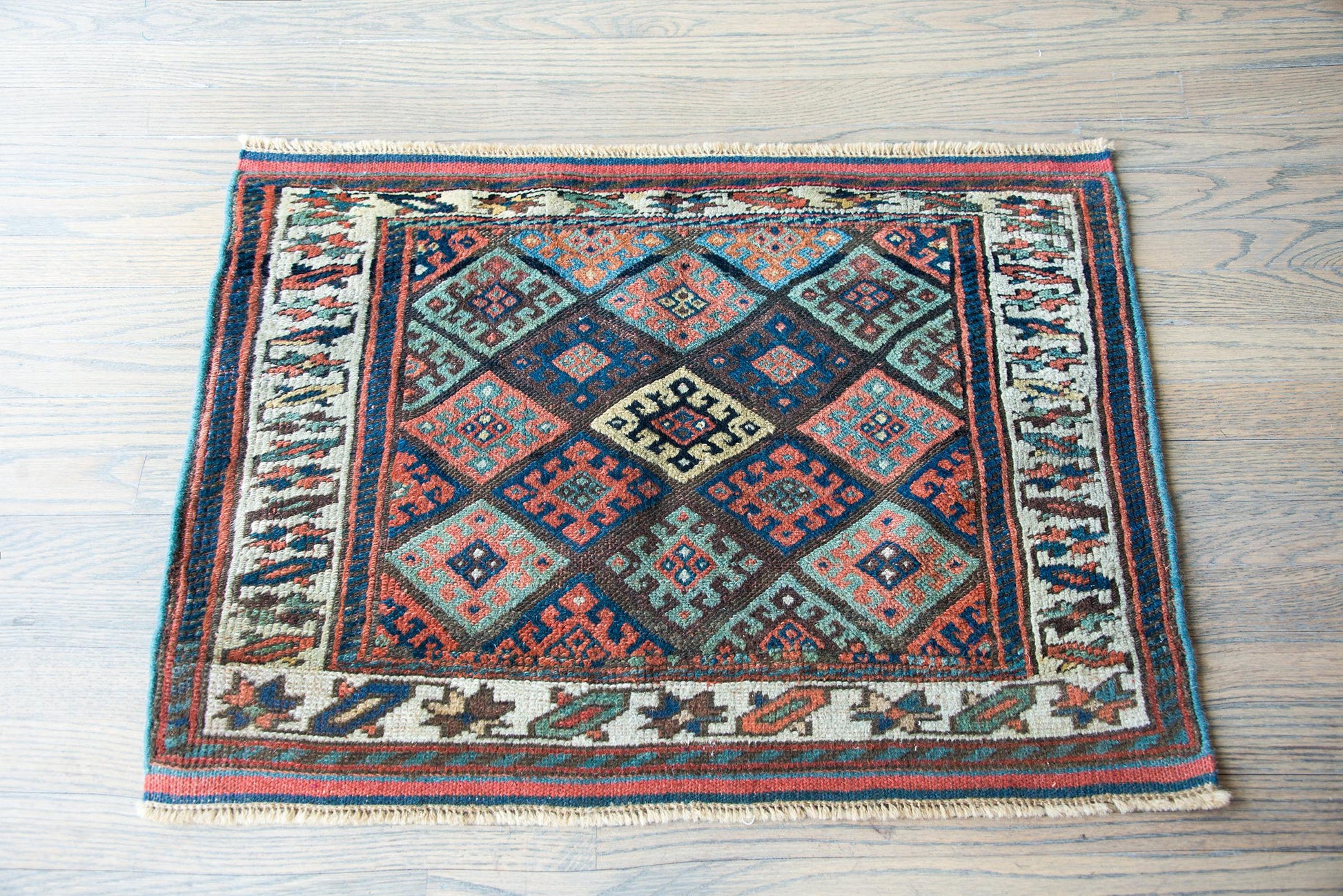 Early 20th Century Kurdish Jaffe Rug For Sale