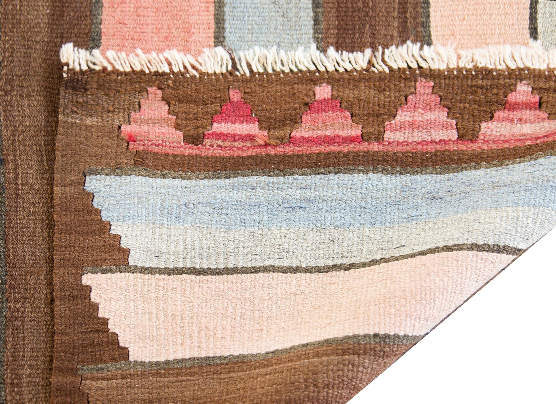 Vintage Persian Zarand Kilim Rug For Sale