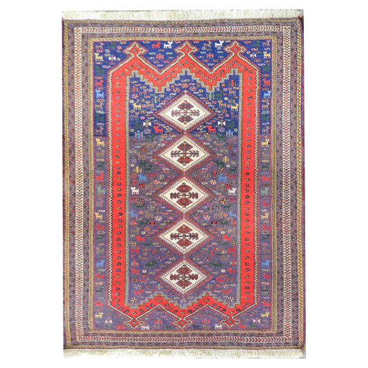 Vintage Persian Sumak Rug For Sale