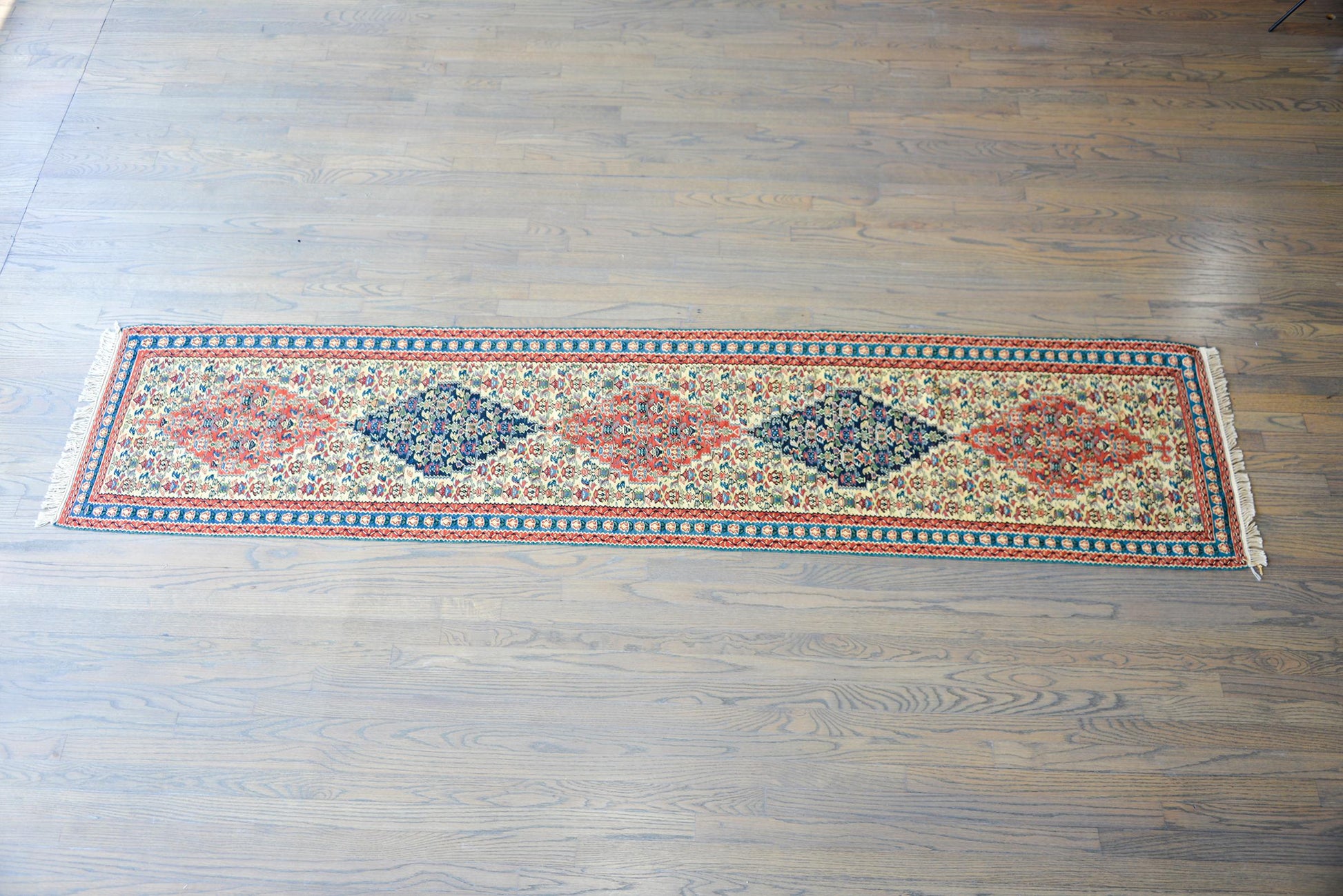 Vintage Persian Senneh Kilim Runner For Sale