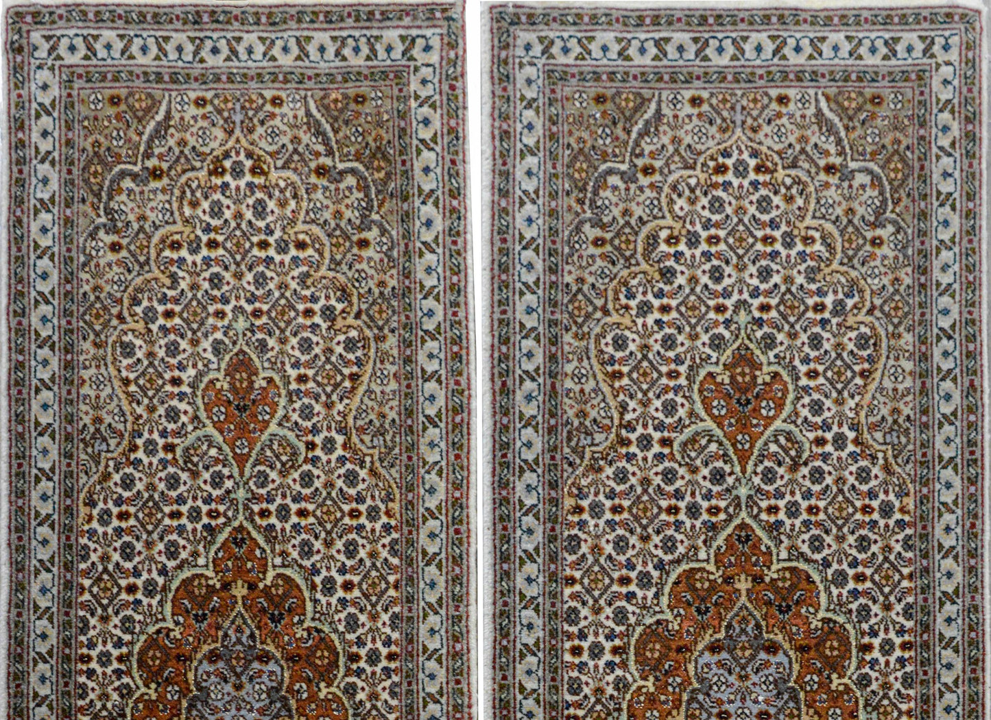 Pair of Petite Tabriz Runners For Sale