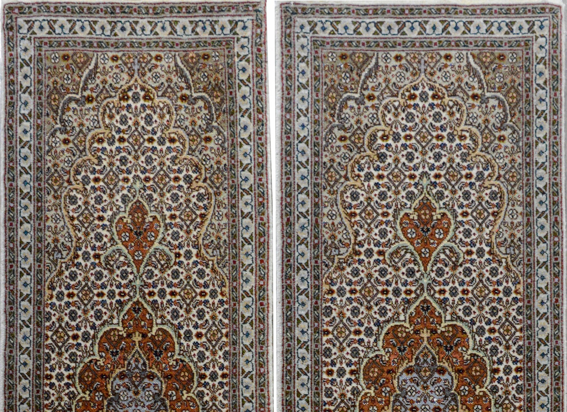 Pair of Petite Tabriz Runners For Sale