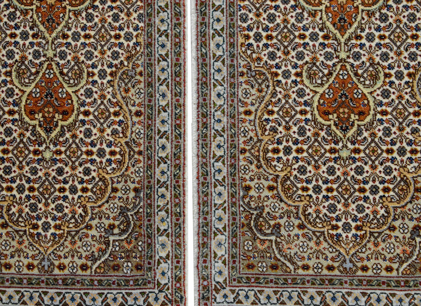 Pair of Petite Tabriz Runners For Sale