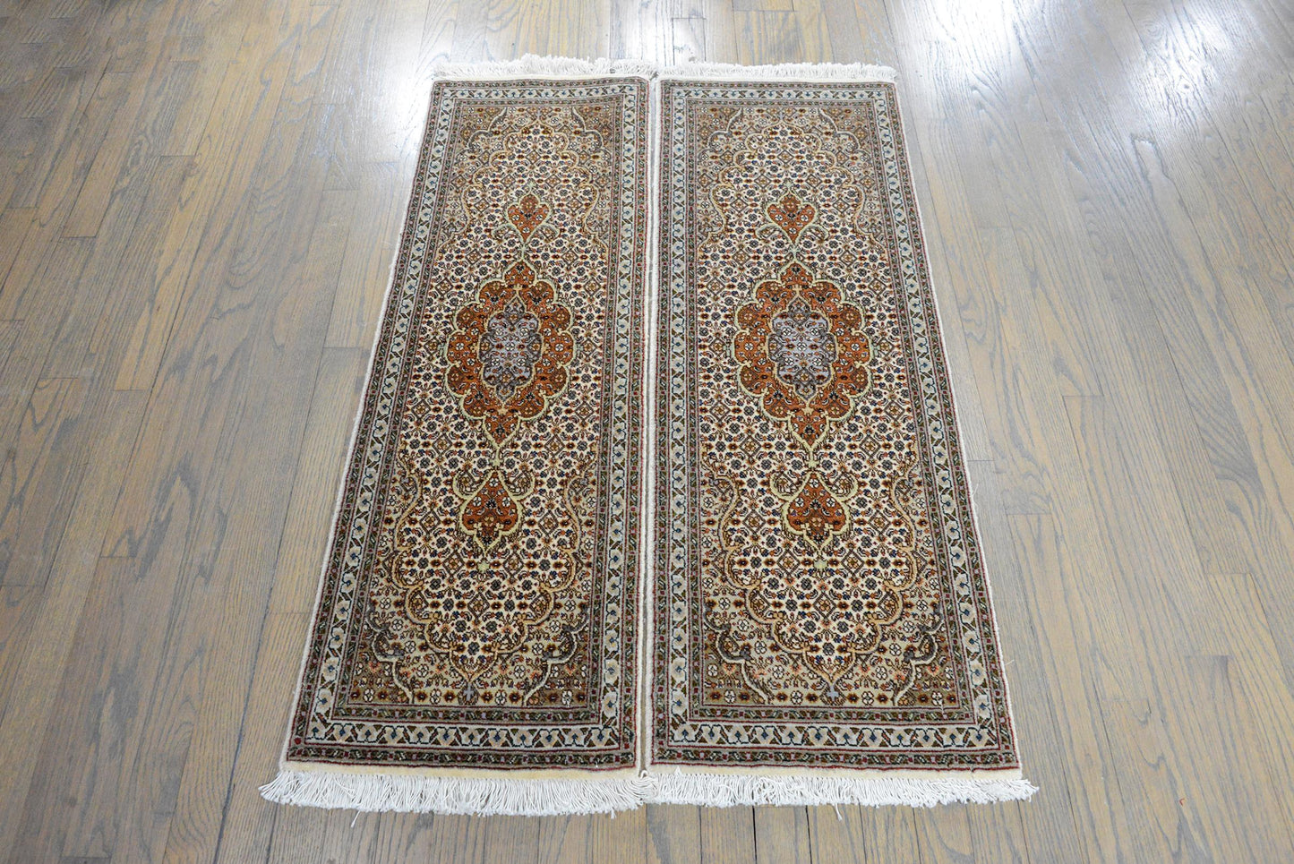 Pair of Petite Tabriz Runners For Sale