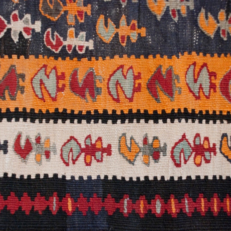 Persian Ghazvin Kilim Carpet Runner For Sale