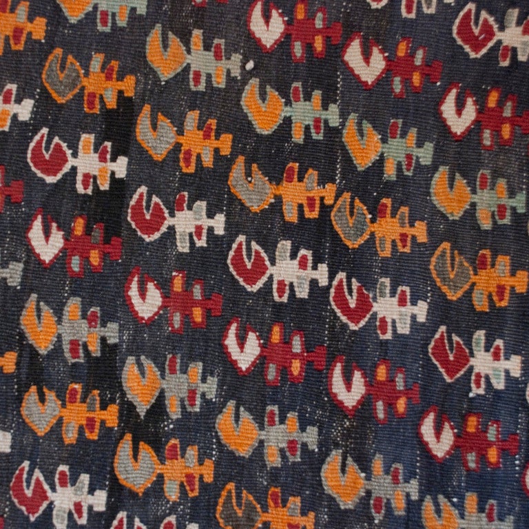 Persian Ghazvin Kilim Carpet Runner For Sale