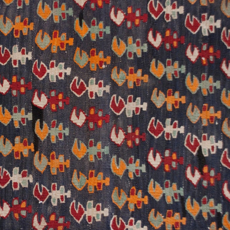 Persian Ghazvin Kilim Carpet Runner For Sale