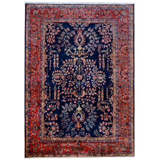 Early 20th Century Sarouk Mohajeran Rug For Sale
