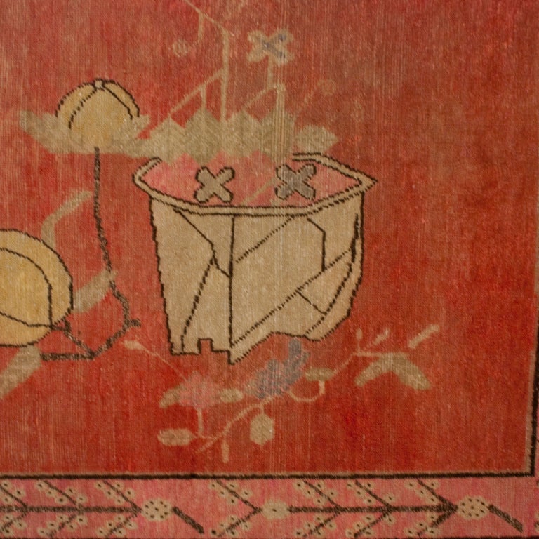 Early 20th Century Central Asian Khotan Carpet For Sale