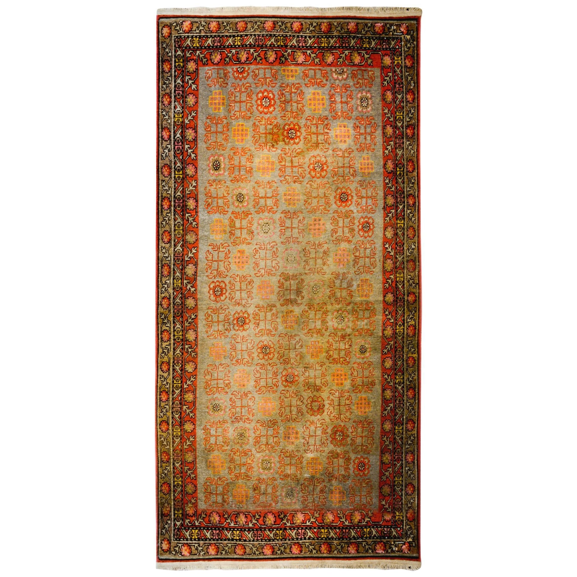Wonderful Early 20th Century Khotan Rug For Sale