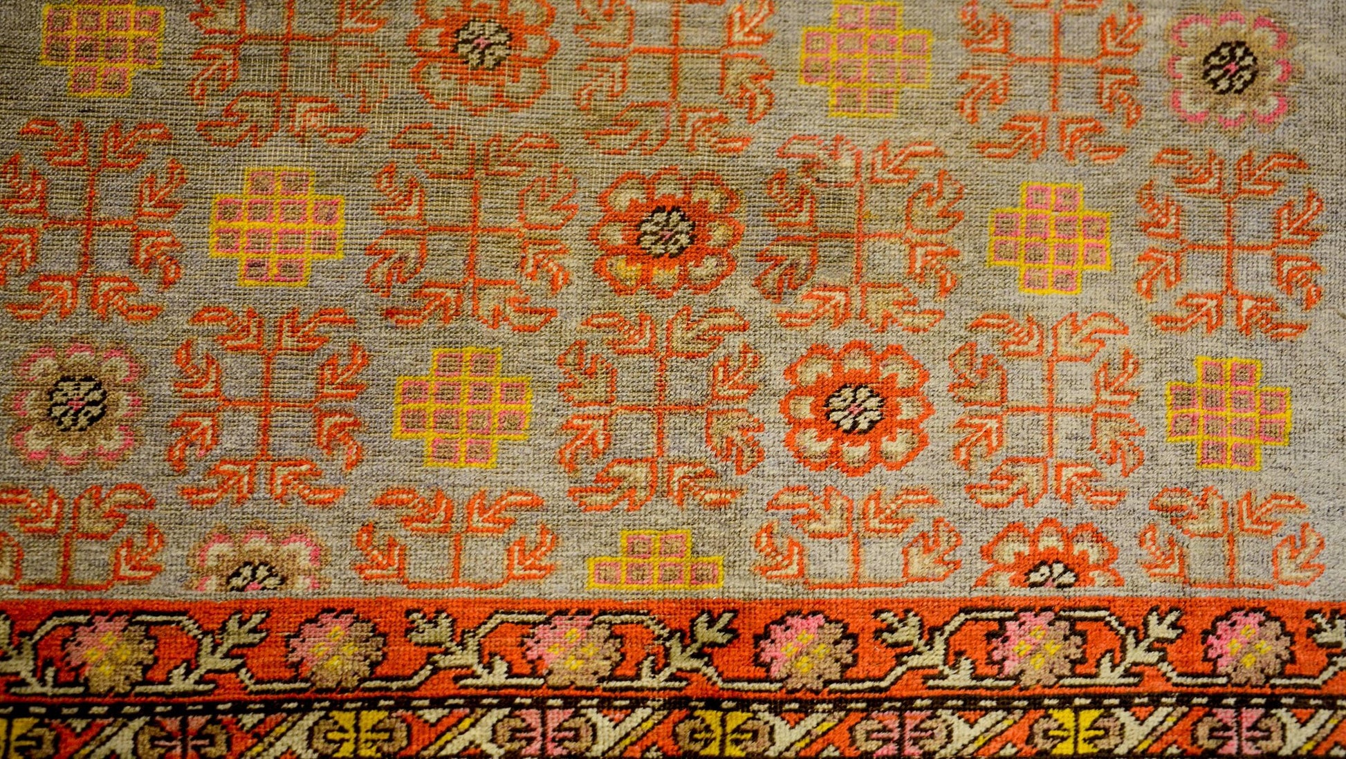 Wonderful Early 20th Century Khotan Rug For Sale