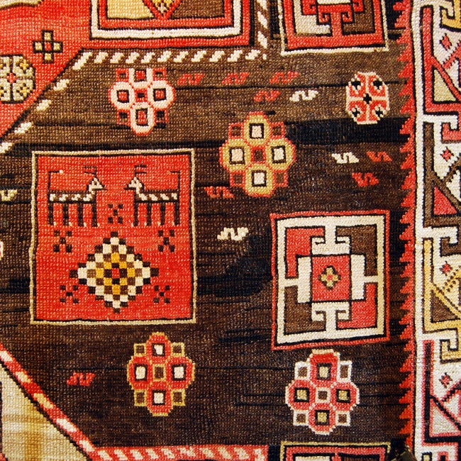 19th Century Azeri Carpet For Sale