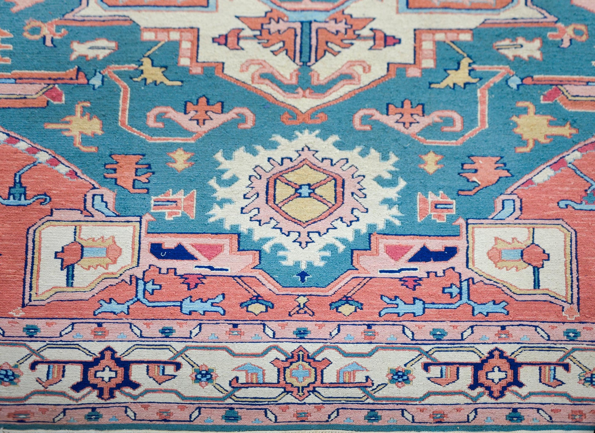 Vintage Indian Serapi-Style Rug For Sale