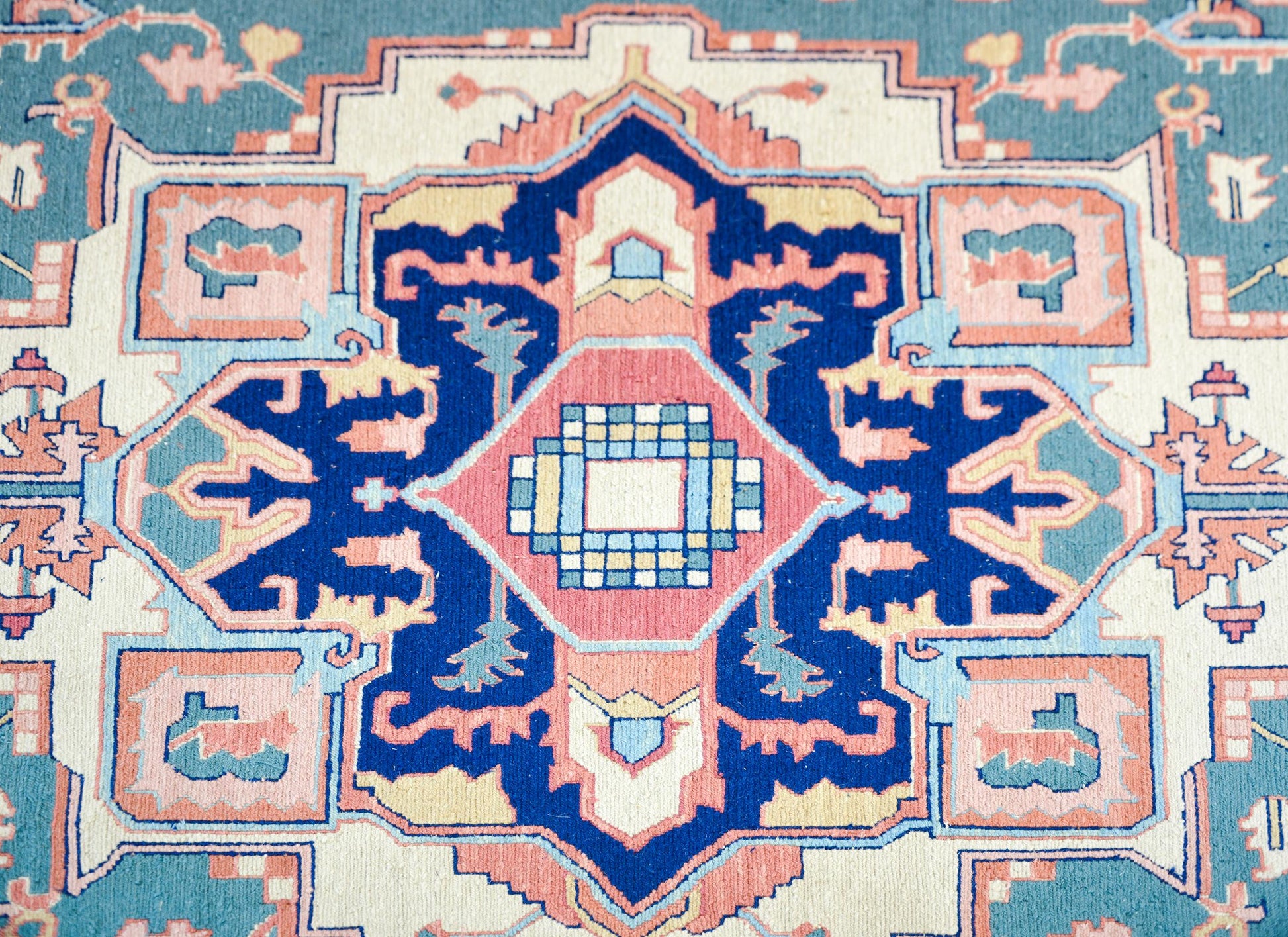 Vintage Indian Serapi-Style Rug For Sale