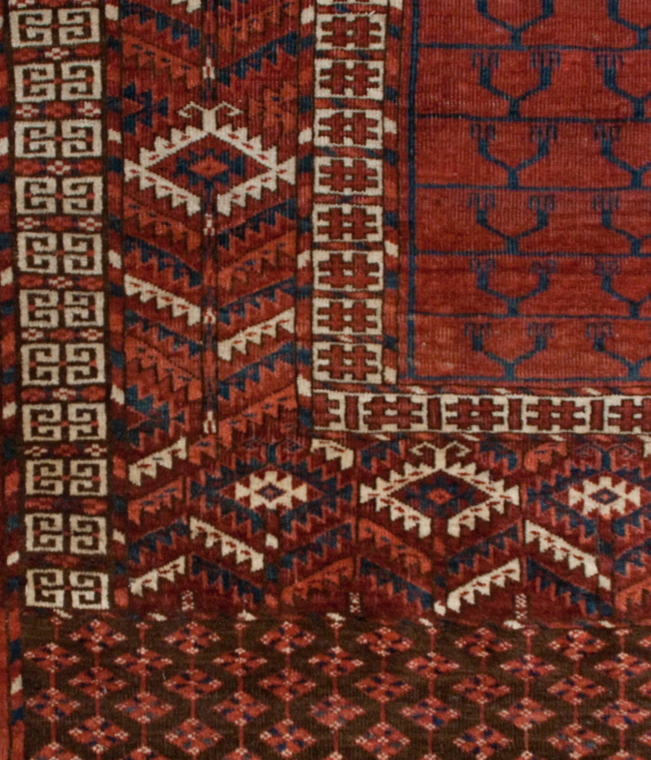 19th Century Turkmen Prayer Rug For Sale
