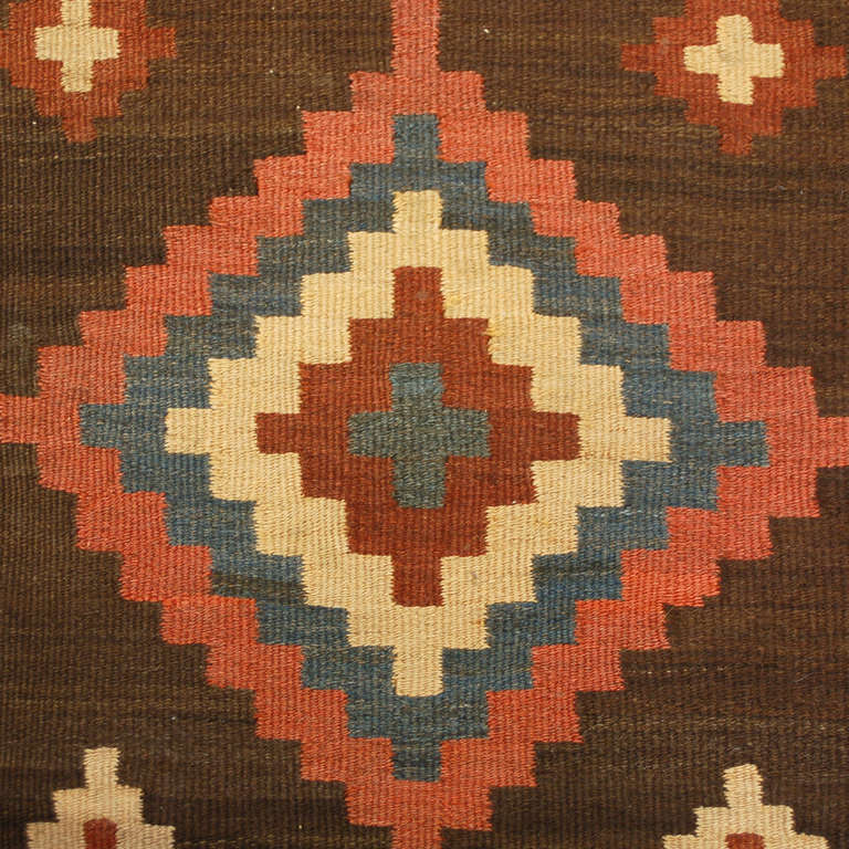 Early 20th Century Shahsevan Kilim Runner For Sale