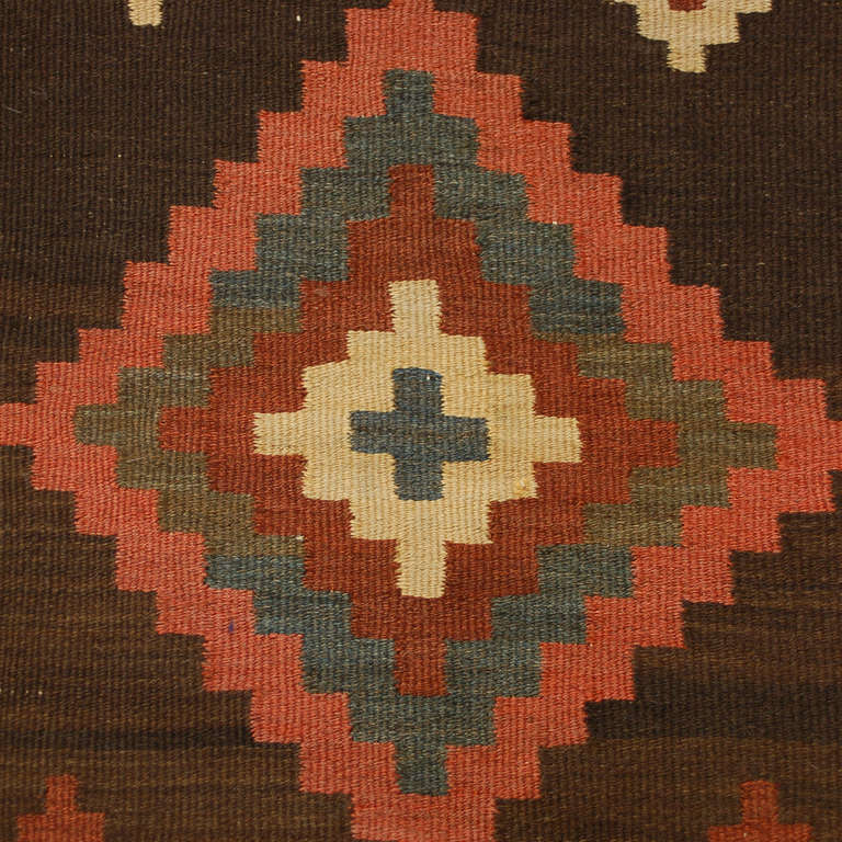 Early 20th Century Shahsevan Kilim Runner For Sale